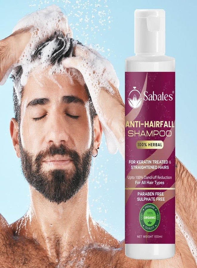 Sabates Anti-Hairfall Shampoo For Strong, Smooth and Silky, Anti Dandruff Shampoo|Controlling Dandruff & Hair fall | Suitable for All Hair Types | Enriched with advanced quality ingredients - Image 3