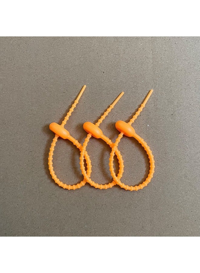 Loquat Tadpole Tie DIY Live Buckle Writer Soft Glue Tie Keychain Jewelry Bag Doll Lanyard Decoration Accessories-Color:Orange 12cm - Image 1