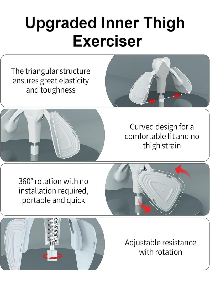 Bukela Upgraded Inner Thigh Exerciser, Kegel Exerciser, Adjustable Pelvic Floor Muscle Strengthening Exercise Devices, Hip Pelvic Trainer for Postpartum Recovery, Thigh Toner Workout Equipment - Image 3