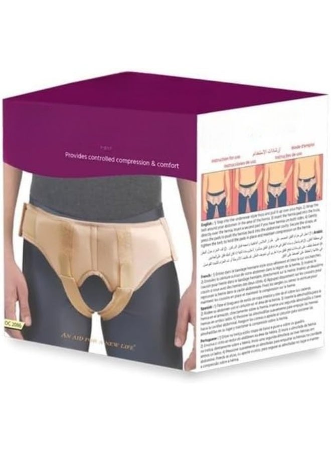 حزام دعم الفتق الطبي مقاس كبير جدًا (XL) – حزام ضغط مريح لتوفير دعم إضافي لمنطقة البطن أثناء الحركة والنشاط اليومي - Image 2