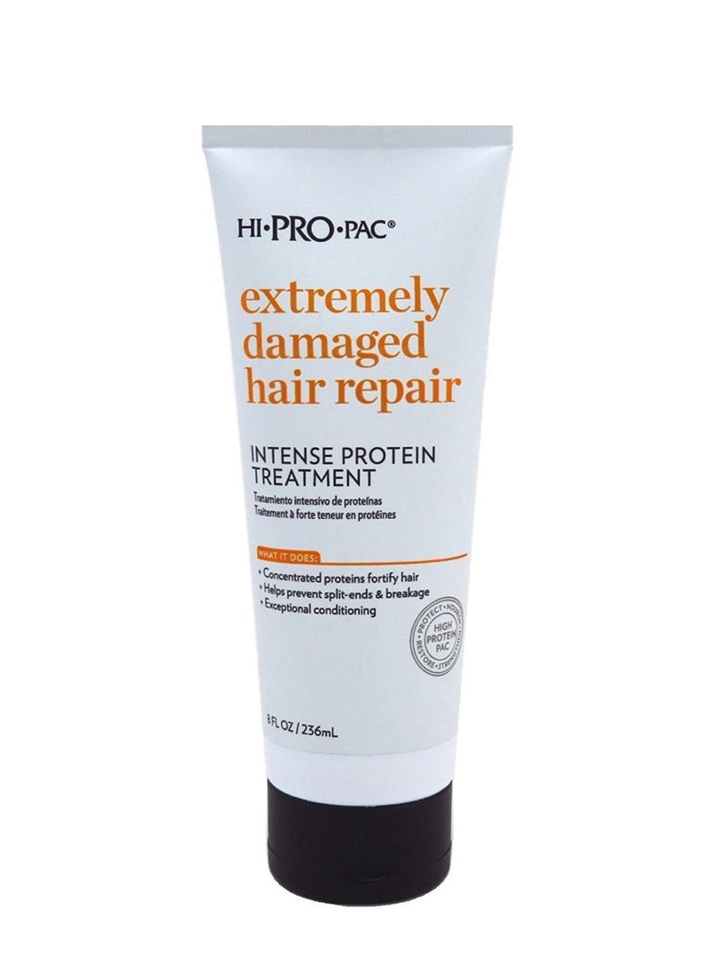 Hi-Pro-Pac - Hi-Pro-Pac Extremely Damaged Hair Repair Intense Protein Hair Treatment, 8 Fl Oz - Image 1