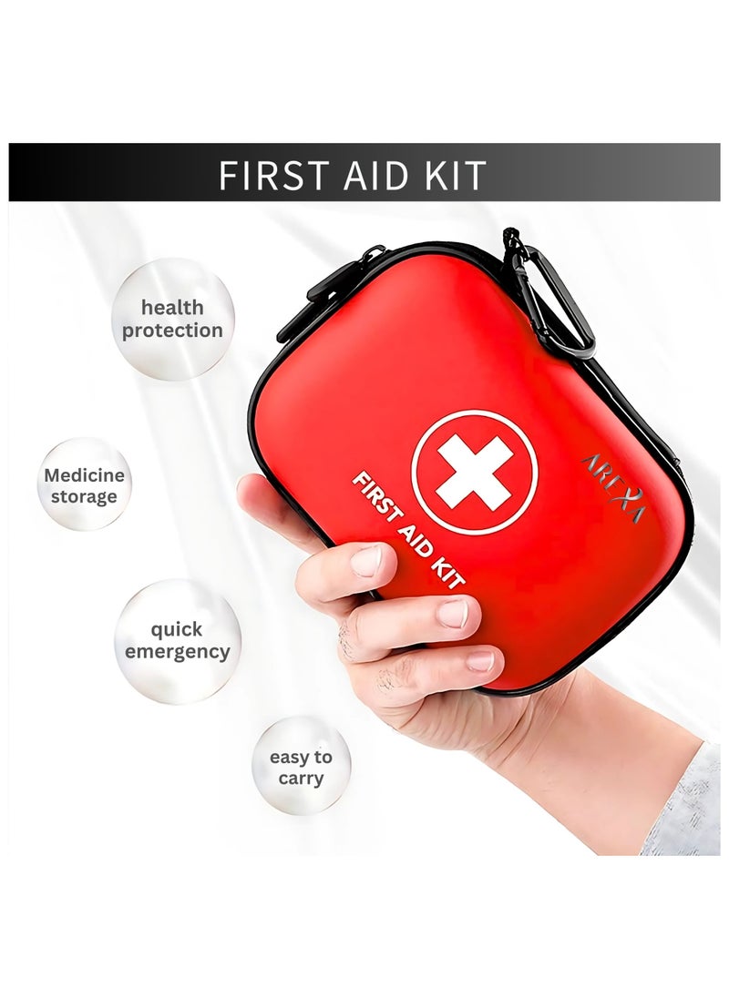 AREXA AREXA First-Aid-Kit for Car, Home, Travel, Camping, Businesses, 200pcs Compact Waterproof Hard Case, Public Emergency Medical Kits – Ideal for Survival, Vehicle, Boat, Sports, Hiking, Office  - Image 3