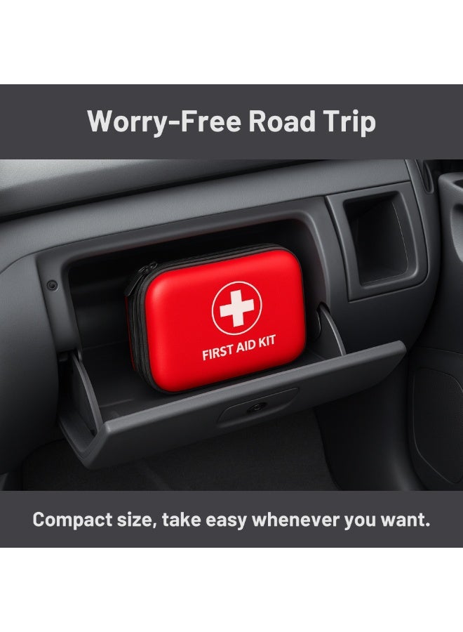 AREXA 200-Piece First-Aid-Kit / First Aid Box for Car, Home, Travel, Camping, Businesses, Compact Waterproof Hard Case, Public Emergency Medical Kits – Ideal for Survival, Vehicle, Boat, Sports, Hiking and Office. - Image 5