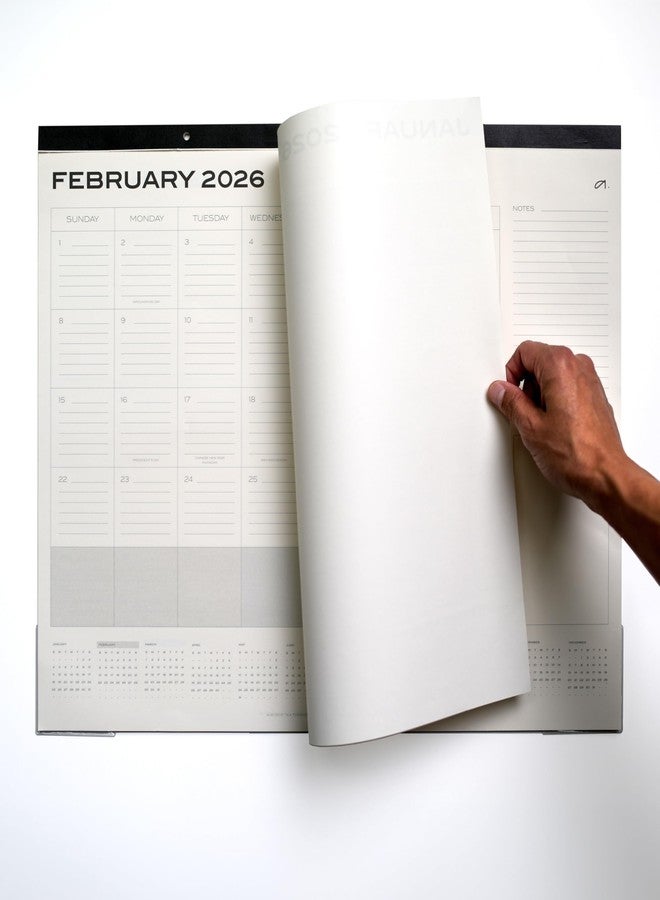 ANECDOTE. تقويم مكتبي من أنيكدوت لعام 2026، ورق كريمي، 22 × 17 بوصة، تقويم من يناير إلى ديسمبر 2026، سهل القراءة، مساحة كبيرة للكتابة اليومية (2026) - Image 4