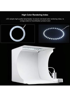 SYOSI Dimmable LED Light Photo Studio Box with White/Warm/Soft Lighting, Highlight Portable Studio Set Small Photo Props Equipment  for Small Items Like Jewelry  - Image 3