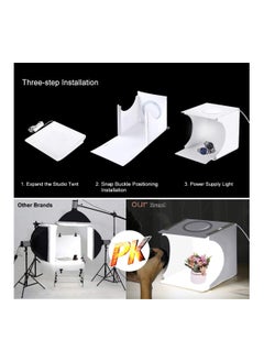 SYOSI Dimmable LED Light Photo Studio Box with White/Warm/Soft Lighting, Highlight Portable Studio Set Small Photo Props Equipment  for Small Items Like Jewelry  - Image 4