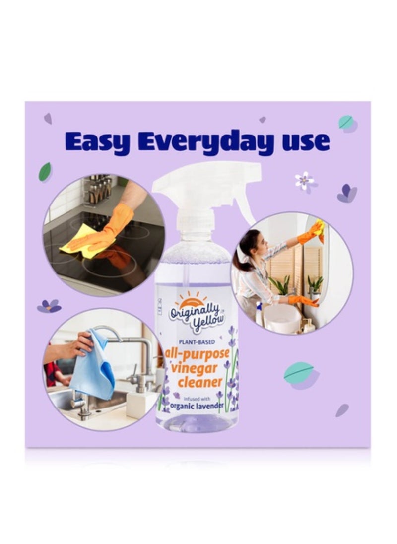 Originally Yellow - Allpurpose Distilled Vinegar Spray Infused With Organic Lavender 470 ML - Image 1