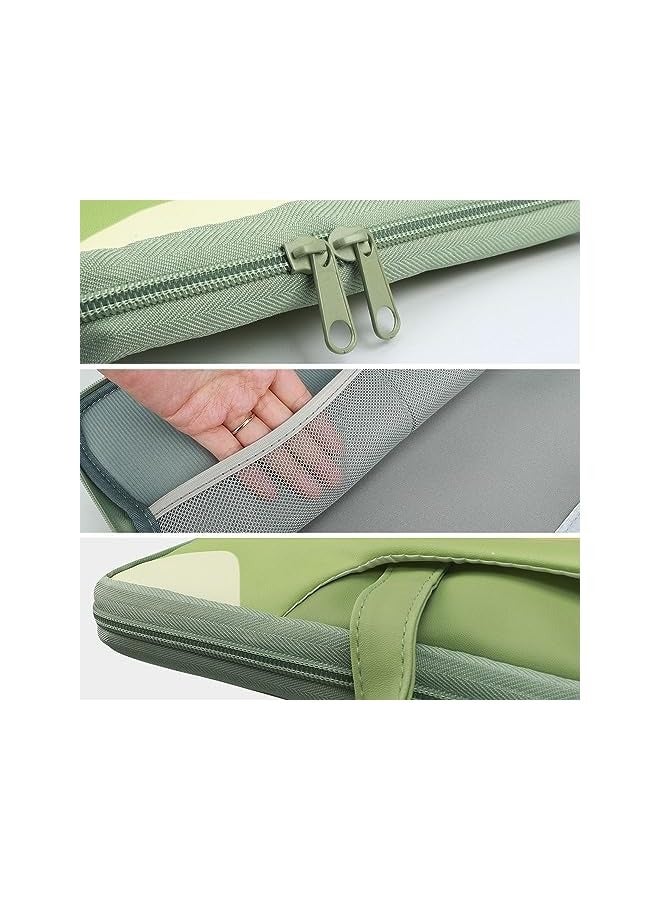 PROMASS Laptop Sleeve Case for 13 Inch MacBook Air M1 M2 2022-2018,MacBook Pro M1 M2 2022-2016,13.5" Surface Book 2 3,Dell XPS 13,Asus Chromebook, 13.3 Inch Waterproof Computer Bag Case(Green)  - Image 5
