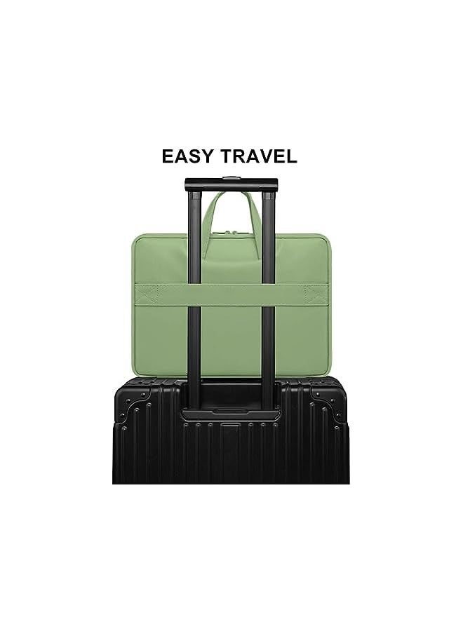 PROMASS Laptop Sleeve Case for 13 Inch MacBook Air M1 M2 2022-2018,MacBook Pro M1 M2 2022-2016,13.5" Surface Book 2 3,Dell XPS 13,Asus Chromebook, 13.3 Inch Waterproof Computer Bag Case(Green)  - Image 4