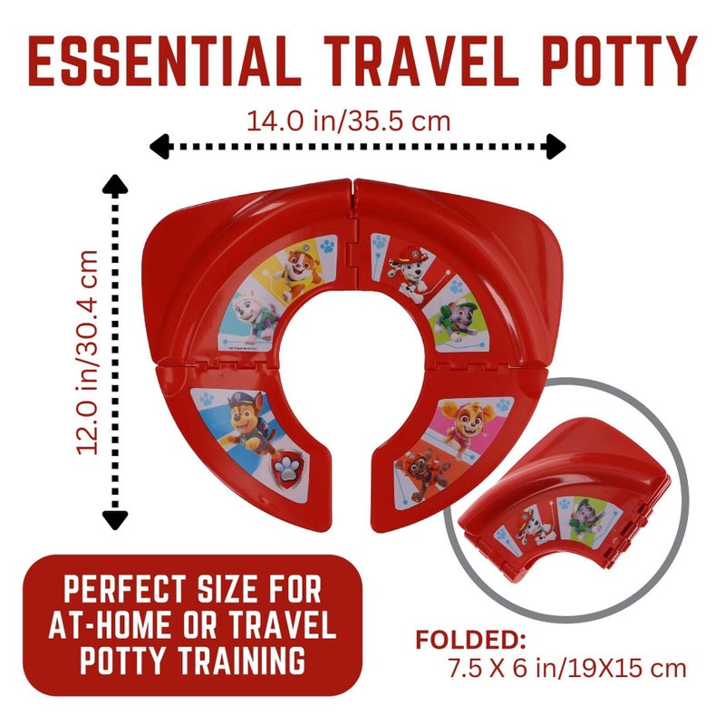 Nickelodeon PAW Patrol "Born Brave" Folding Potty Seat - Travel Potty Training Seat - Image 2