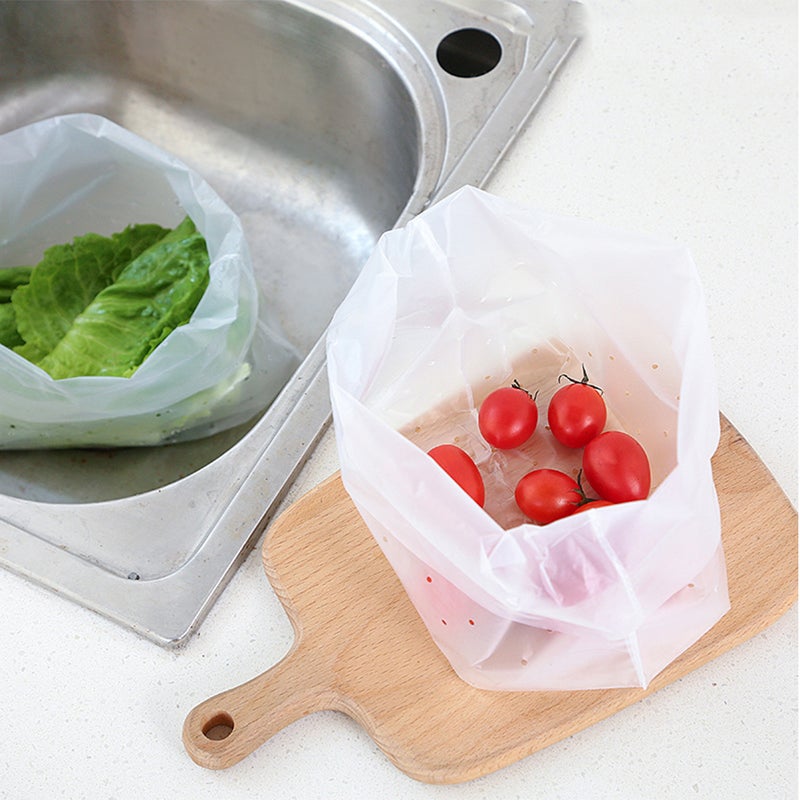 120 PCS Disposable Sink Filter Bag Draining Garbage Bag Self-standing Vertical Trash Strainer Accessories - Image 4