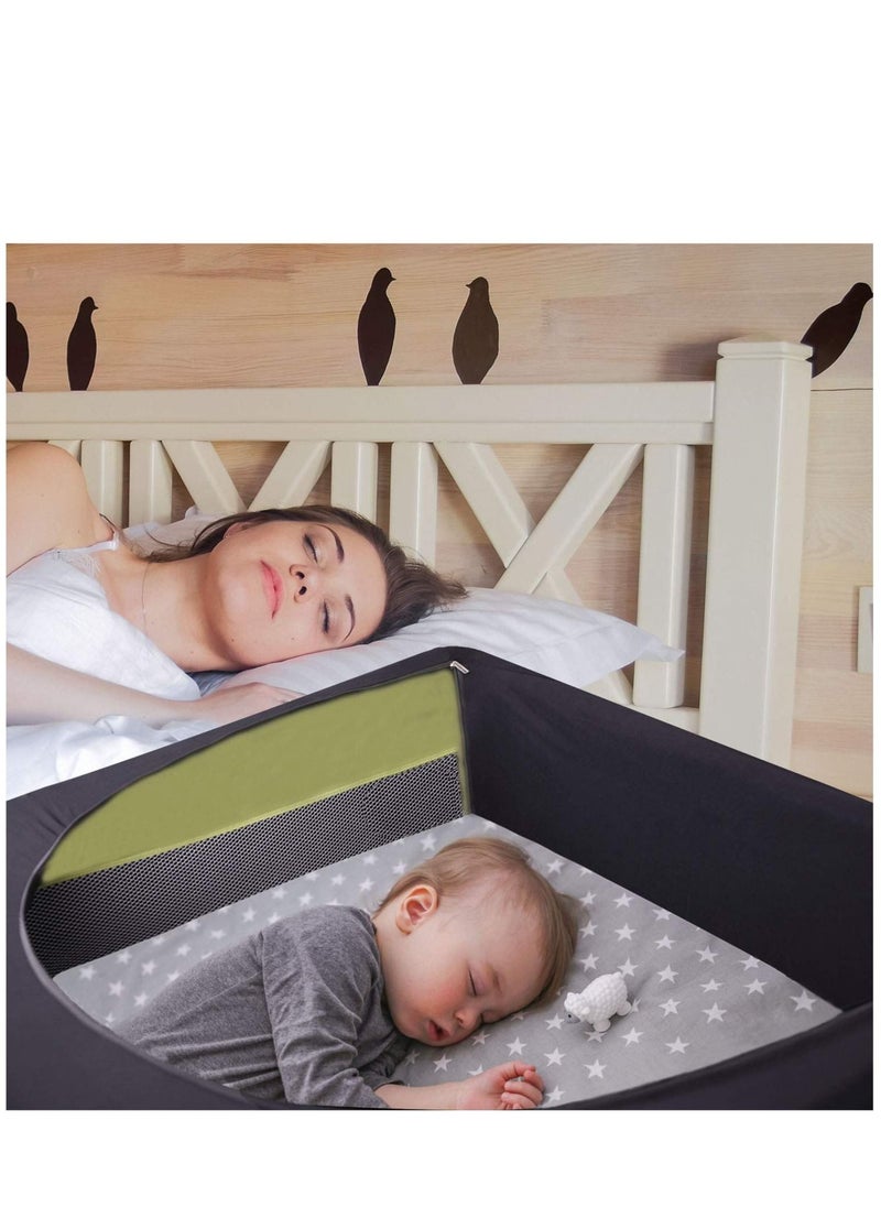 MIXDE - Crib Blackout Cover Pack and Play Travel Crib Canopy Stretchy Breathable Baby Netting Cover/Tent for Indoor or Outdoor Portable Playard to Sleeping or Play - Image 1