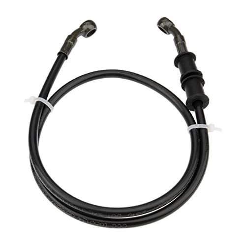 Mtsooning Motorcycles Hydraulic Brake Hose, 90cm/35.43" Black Braided Clutch Oil Pipe, Gas Fuel Line PVC Tube Replacement for Pit Dirt ATV Sport Bikes - Image 1