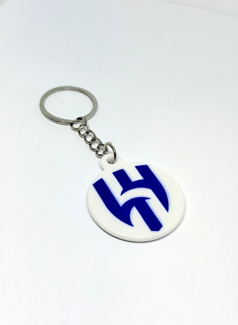Al Hilal Club Keychain, Al Hilal Club Keychain for Boys, Al Hilal Logo Keychain, Keychain for Adults and Kids, Keyring, Wallet and Bag Charm, Car, Wallet and Bag Charm, Al Hilal Club Logo Keychain, Perfect Gift. - Image 1