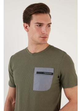 Buratti Printed Slim Fit Crew Neck Cotton T Shirt Men's T Shirt 5902351  - Image 4