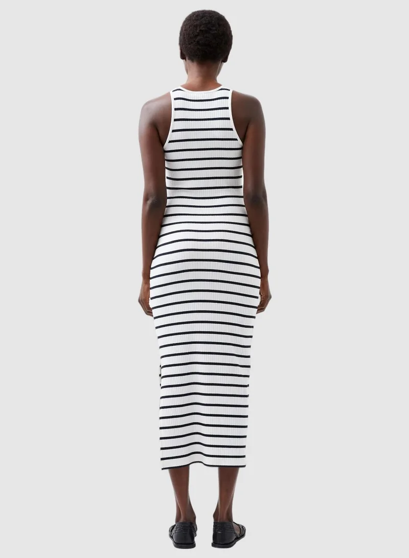 French Connection Tommy Rib Stripe Racer Back Dress