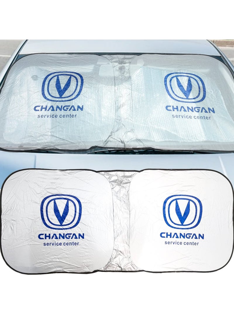 Changan Foldable Car Windshield Sunshade, UV Rays and Heat Protector, Keep Your Vehicle Cool and Block Harmful Sunlight - Image 5