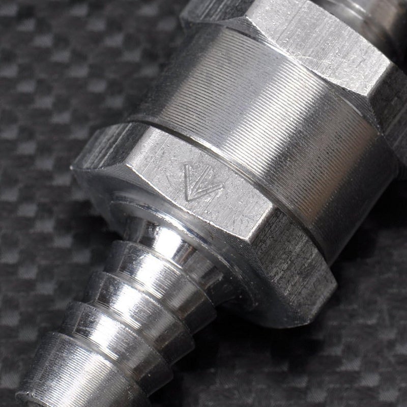 Muzzys 8mm, 5/16", Fuel Check Valve, Inline, One-Way, Non-Return, Aluminum, WITH CLAMPS, for Water, Gas, Diesel, Oils, on UTV, Quad, Snowmobile, Motorcycle, Jetski, Mower, Blower, Car, Truck, Tractor - Image 5