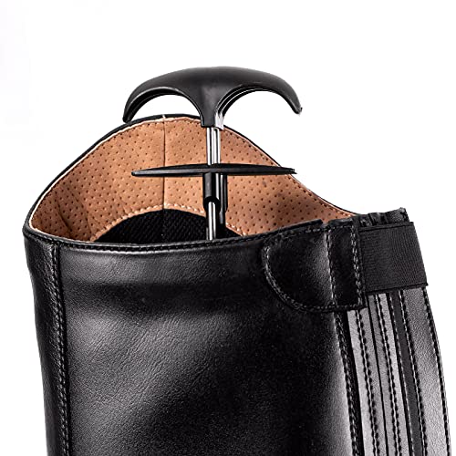HORZE Adjustable Tall Boot Trees | Spring Loaded Boot Shaft Shapers for Women, Men - Black - One Size - Image 5