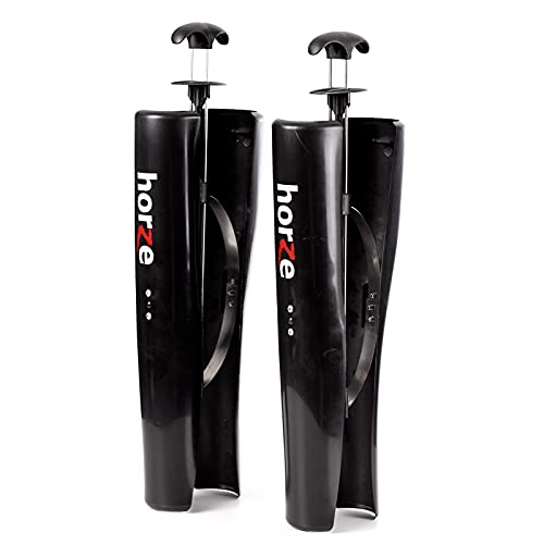 HORZE Adjustable Tall Boot Trees | Spring Loaded Boot Shaft Shapers for Women, Men - Black - One Size - Image 1