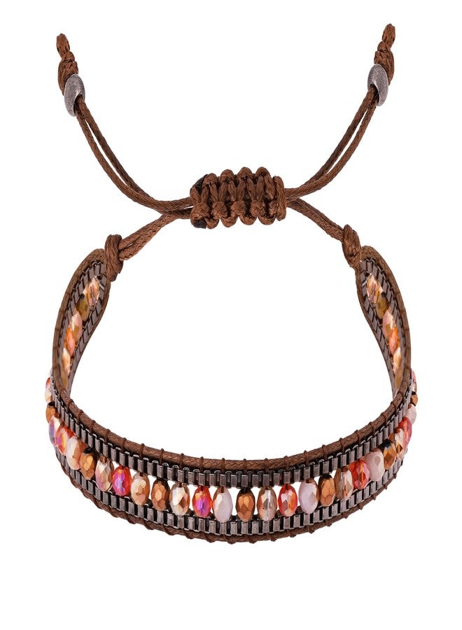 MINACHI Bohemian Braided Colorful Bead Bracelet for Women, Trendy Jewelry Design - Image 1