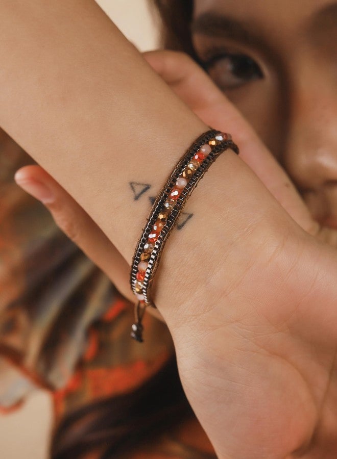MINACHI Bohemian Braided Colorful Bead Bracelet for Women, Trendy Jewelry Design - Image 3