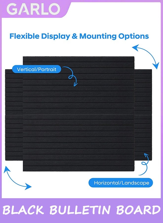 جارلو لوحة الفشار الكبيرة للجدار 120 * 90 سم ، لوحة الإعلانات السوداء ، لوحة الدبوس ، لوحة الرؤية ، شعرت بلاط الجدار ، لوحات الفشار للمكتب لوحات الفشار ، 12 حزمة - Image 2
