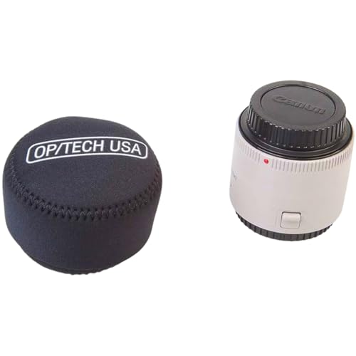 OP/TECH USA Fold-Over Neoprene Lens Pouch – Camera Lens Case for safe Lens Cover storage, Great for Photography & outdoor shoot, Keeps your Lens secure with No-Lose Lid-304 (Black) - Made in USA - Image 4