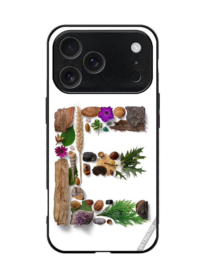 VR CREATIVE Protective Case Cover For Apple iPhone 17 Pro Alphabet E Design Multicolour