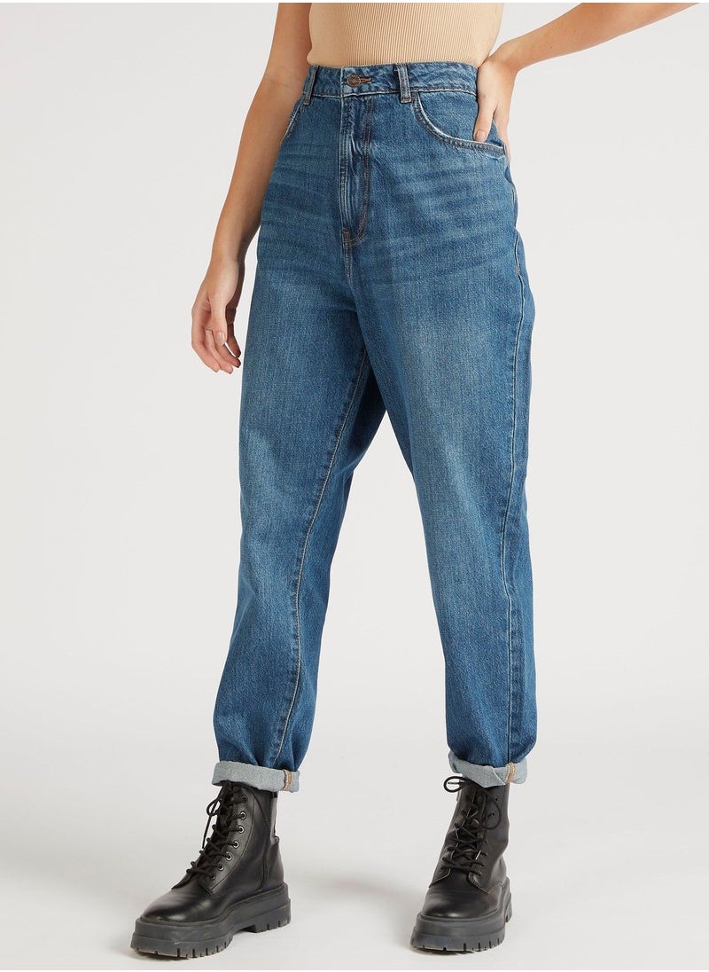 Lee Cooper - Lee Cooper Solid Denim Jeans with Pockets - Image 1