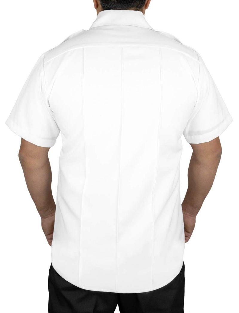 First Class Short Sleeve Uniform Shirt L White - Image 4
