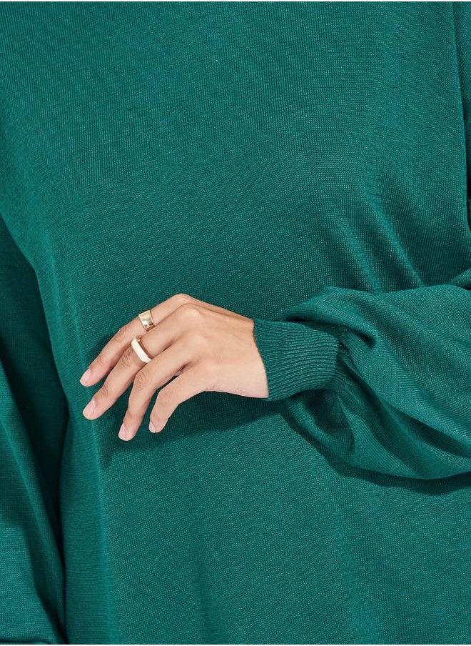 Oversized Longline Turtle Neck Sweater