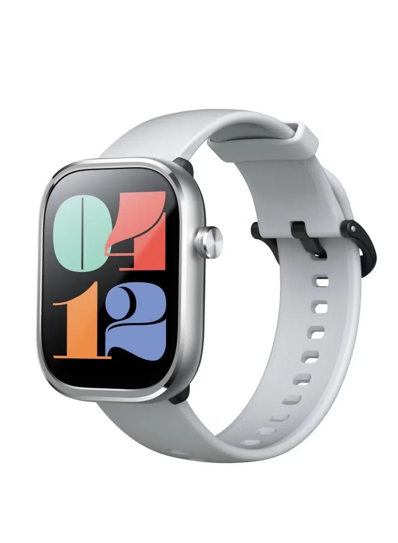 Mibro Watch C4 Silver, Metal+PC&GF, 2.01 inch TFT, BT Call, 300mAh, 2ATM, +100 Sport Modes" - Image 3