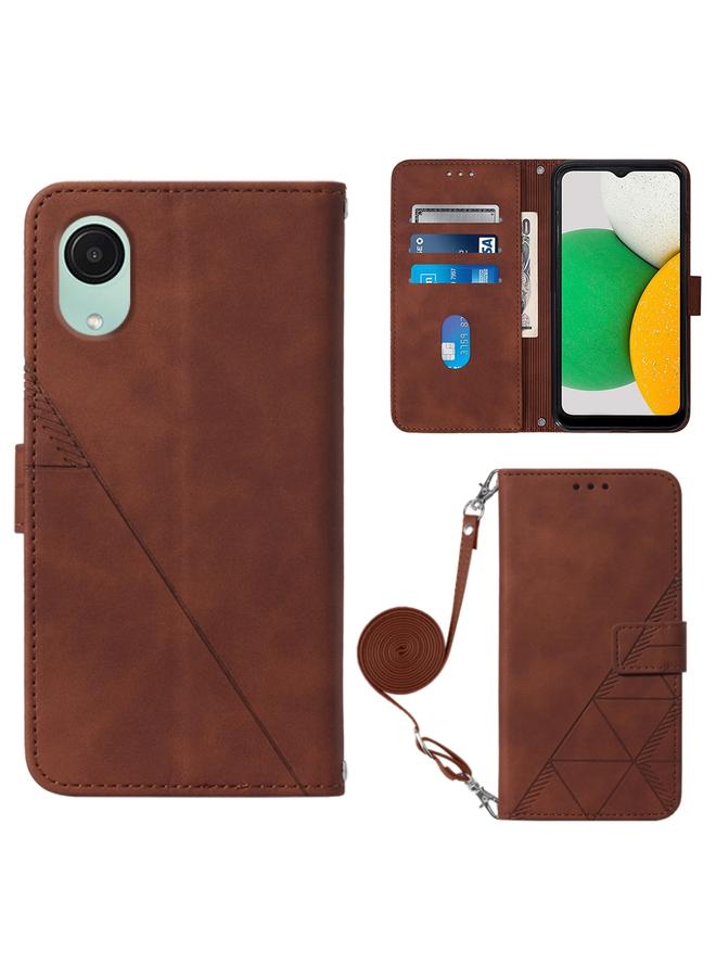 اس-توب جراب لهاتف Samsung Galaxy A04 Core، جراب جلدي قابل للطي منقوش ثلاثي الأبعاد - Image 1