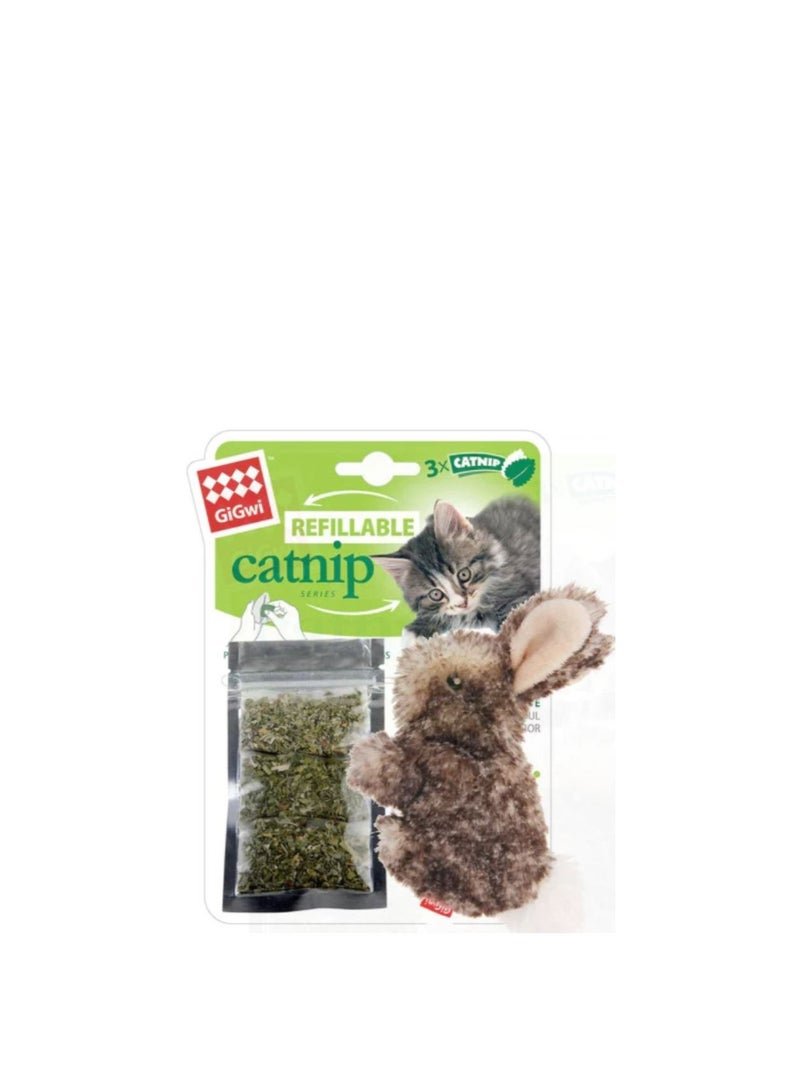 Refillable Catnip Teabags in Ziplock Bag