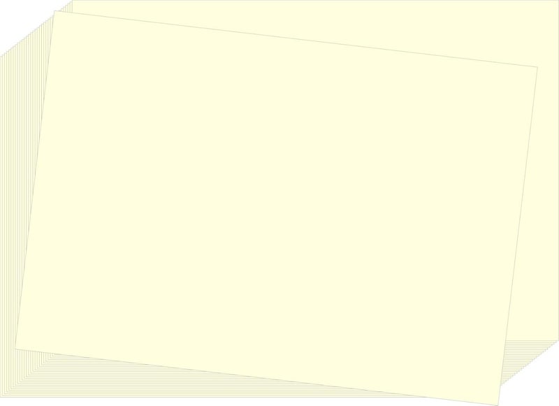 Imprint ورق كرتون أبيض مائل إلى الكريمي، بطاقات فهرسة 3.5" × 5"، سمك 140 جرام لكل متر مربع 50 في هذه العبوة - Image 1