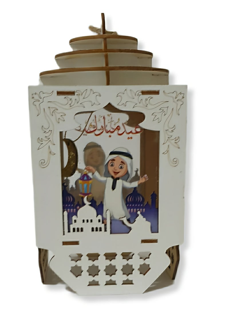 Al Zaabiah Boy Fanous with Agal - Image 1