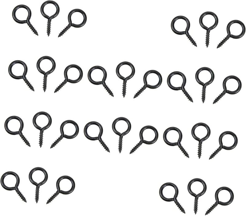 30 قطعة من براغي العين ذاتية التنصيب الثقيلة، خطافات، مثبتات معدنية للتعليق الداخلي والخارجي - Image 1