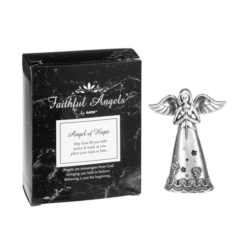 Ganz Silver Faithful Angel of Hope Zinc Figurine 36 Inch
