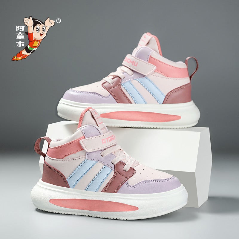 Astro Boy Children'S Shoes New Boys' Sneaker Mid-Top Leather Waterproof Non-Slip Comfortable Casual Shoes For Girls - Image 5