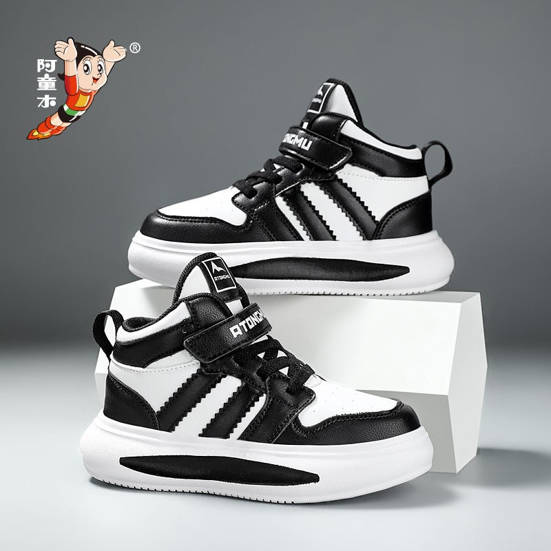 Astro Boy Children'S Shoes New Boys' Sneaker Mid-Top Leather Waterproof Non-Slip Comfortable Casual Shoes For Girls - Image 4