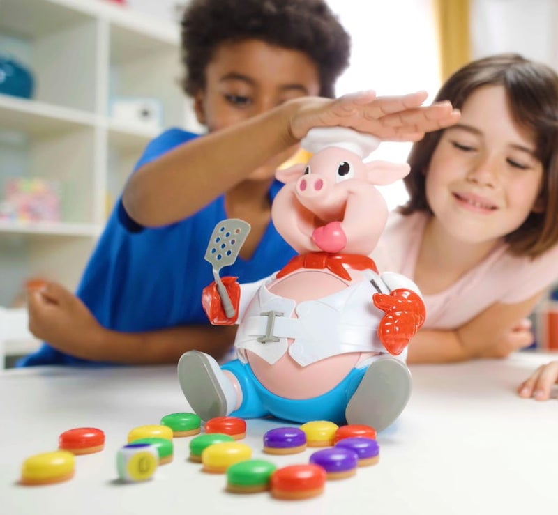 Goliath Pop The Pig - Bigger & Better - Belly-Busting Fun as You Feed Him Burgers and Watch His Belly Grow, Multi Color - Image 4
