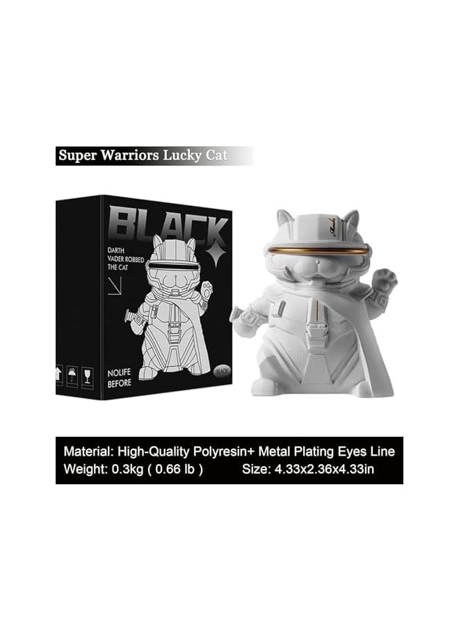 AMGREEN - Lucky Cat Maneki Neko Figurine - Japanese Fortune & Wealth Charm for Home and Office Decor, Trendy Desktop Collectible Toy Statue, Feng Shui Good Luck Gift - Image 1