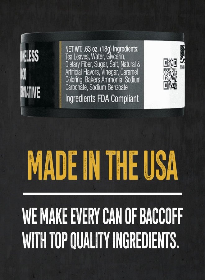 BACC OFF 1 Can, BaccOff Classic Natural Pouches, Black Tea Base with Smoky, Classic Flavors, 16 Pouches - Image 2