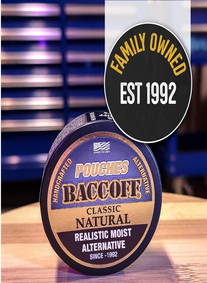 BACC OFF 1 Can, BaccOff Classic Natural Pouches, Black Tea Base with Smoky, Classic Flavors, 16 Pouches - Image 5