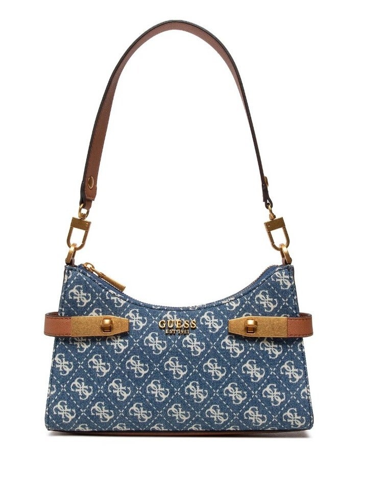 GUESS Guess Zadie Logo Top Zip Shoulder Bag  - Image 1