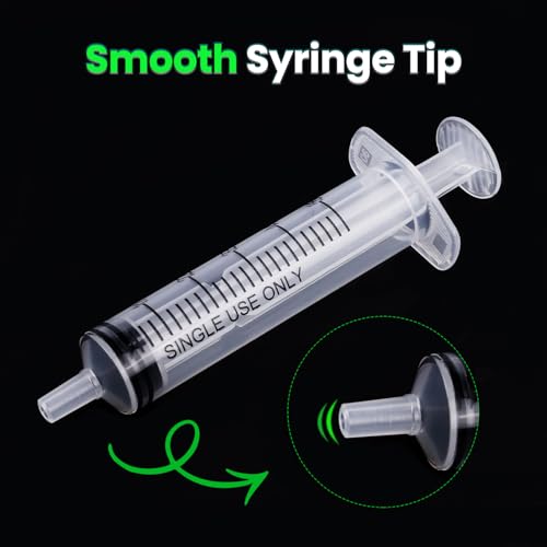 TENKAIWICK 50 PCS 5ml Syringe with Cap for Liquid, Oral Syringe without Needle for Medicine Dropper, Colostrum Collect, Feeding Pets, Liquid Measuring, Individually Sealed, Luer Slip - Image 5