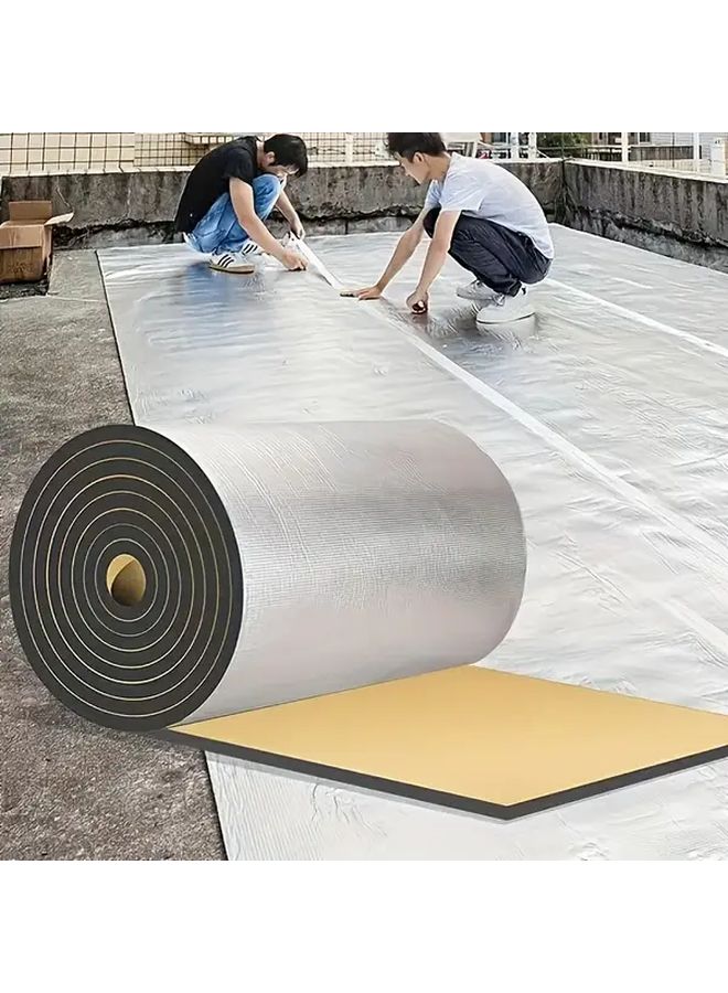 Self Adhesive Aluminum Insulation Roll 19 69x19 69x0 39 Inch Heat Fire Sun Resistant - Image 1