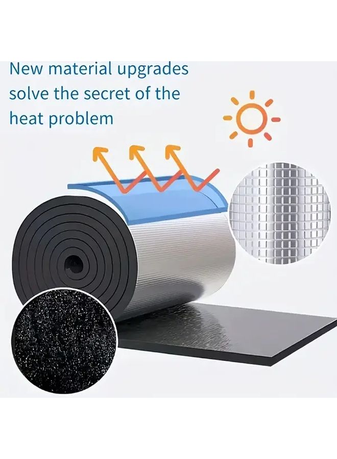 Self Adhesive Aluminum Insulation Roll 19 69x19 69x0 39 Inch Heat Fire Sun Resistant - Image 4
