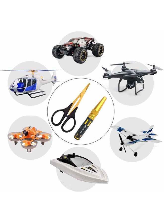 Nuofan Body Reamer 0-14mm Hole Puncher w/Sleeve & Curved Scissors Set for RC Car Bodyshell Hobby Tools - Image 5